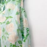 Hill House  The Laura Dress Shirtdress Blue Roses Linen Belted Short Mini Photo 7