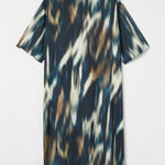 H&M Satin Abstract Print Short Sleeve Shift Dress Women's Size Small Photo 0