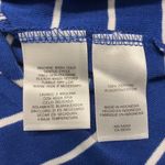 Jones New York Sport Womens Turtleneck Shirt Blue/White Stripe Large Photo 2