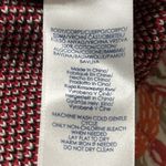 CHAPS  women’s size large holiday sleeveless vest black red white plaid full zip Photo 4