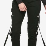 Tripp NYC Royal Bones by  Cargo Pants Mesh Pockets Strappy Goth Size 13 Photo 0