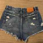 ZARA trafaluc distressed denim shorts size 6 Photo 6
