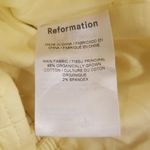 Reformation ππ Joi Ruched Stretch Organic Cotton Top ~ Zest Yellow 2 NWT Photo 13