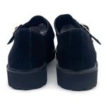 Dune London Black Suede Kiltie Flipped Lug Sole Monk Strap Loafers Womens Size 8 Photo 9