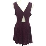 Free People Lovely In Love Lace Mini Dress Flirty Burgundy Berry Women's Size M Photo 1