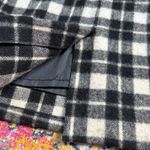 Vintage Black & White Wool Plaid Pencil Skirt Size S Photo 5