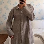 Free People Long Top or Dress Brown White Gingham Photo 3