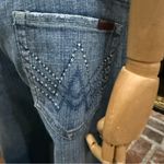 7 For All Mankind Rhinestone Pocket Flare Wide Leg Capris w/ Frayed Hem /29/ EUC Photo 8