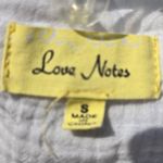 Love Note Love Notes button down crop top white gauze shirt S Photo 6