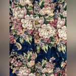 Vintage 90’s Lady Dorby Floral 2 Piece Top & Skirt Large Blue Photo 12
