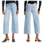 Rag and Bone  Andi Distressed High Rise Wide Leg Jeans Size 33 Malvern Photo 1