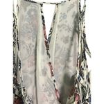 American Eagle  Maxi Womens Size Medium Long Floral Keyhole Tassel Tie Dress Photo 7