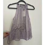 Ted Baker NEW  Cliara Crinkle Texture Halterneck Top in Purple Photo 4