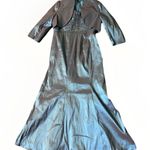 Adrianna Papell  Occasions Size 12 Shimmering Blue Dress and Bolero Jacket Set Photo 5