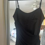 ZARA  Elegant Black Midi Dress Photo 3