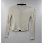 J Crew Vinatge Ribbed Lady Cardigan Black Trim Gold Buttons Womens XXS Photo 6