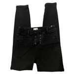 Amuse Society Soho Lace-Up Skinny Jeans, Sz 28 Photo 6