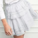 The Shirt by Rochelle Behrens White Cotton Eyelet Mini Skirt Size XS Cottagecore Photo 1