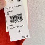 Good American NWT  Always Fits Shoulder One-Piece Swimsuit in Bright Poppy Photo 5