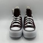 Converse Women's Chuck Taylor All Star Lugged Heel Platform Shoes Burgundy 6.5 Photo 2