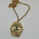 Number 1 Grandma gold tone pendant watch on a chain necklace Quartz running Photo 3