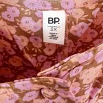 BP NWT  by Nordstrom Button Front Allison Dress in Tan Pink Floral - 3X Photo 4