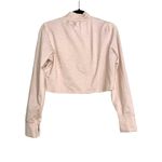 Aerie Offline by Mock Neck Long Sleeve Light Peach Color Crop Top LARGE Photo 1