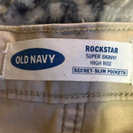 Old Navy Size 4 High Rise Super Skinny Secret-Slim Pockets Pants Khaki Tan Photo 2