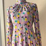 Kate Spade  Floral Smocked Dress Wallflower Tea Dress Lilac Lavender Photo 6