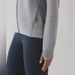 Lululemon Fleece Please Hoodie Heathered Speckled Medium Grey Size 6 Photo 11