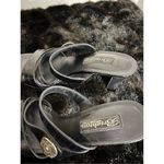 Brighton  Women Rondo Leather High Heel Sandals 7 M Slip On Brown Strappy Italy Photo 4