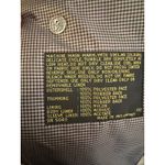 Vintage FLEET STREET Blue Button Up Gingham Accents Long Trench Rain Coat sz 12 Photo 4