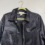 Susan Graver  Style Black Satin Ruched Back Jacket Sz M Photo 1