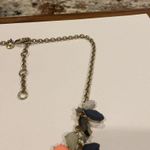 J.Crew Women’s Signed  Gold Tone / Rhinestone Costume Necklace Neon Orange Photo 3