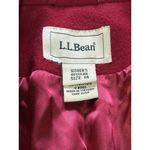 LL Bean Women Size 14 Regular Peacoat Wool Buttons Classic Professional City VTG Red Photo 2