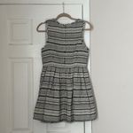 Topshop  Women's Mini Dress Cream Black Striped Patterned Size 6 Photo 4