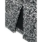White House | Black Market WHBM Black White Abstract Knee Length Pencil Skirt 4 Career Sophisticated Modest Photo 4