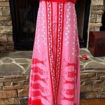 Boutique Red and Pink Spaghetti Strap Sundress smocked back Photo 0