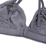 Lively Floral Lace Keyhole Busty Bralette No Wire Gray Size 1 (32DD, 33D/DD) Photo 7
