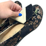 Alegria Lauryn Shoes Clogs Slip On Floral Leaf Metallic Black Size 41 US 10.5 11 Photo 12