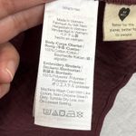 Madewell Embroidered Floral Peplum Top Gauze Tie Back Maroon Womens Size S Photo 5