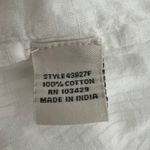 Caffe Marrahkesh Shirt Womens Small Cotton Oversized Relaxed Boho Beachy Western White Photo 11