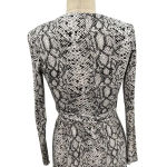 Good American  The Runaround Wrap Dress‎ Python Print Size 0 / XS Photo 8