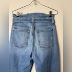 7 For All Mankind , Roxanne paper bag, belted, high rise skinny blue jeans 27 Photo 5