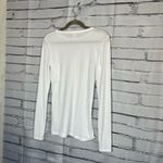 Nordstrom Signature White Modal-Poly Long Sleeve Crew Top Women’s M Minimalist Photo 8