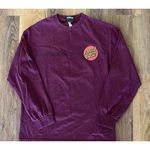 Santa Cruz ‎ Skateboard Long Sleeve Maroon Tshirt Men Unisex Medium EUC Photo 1