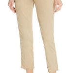 Nili Lotan East Hampton Side Stripe Tape Crop Pants Khaki Tan Preppy Cotton 10 Photo 0