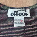 Vintage 90s Effect Creazioni Sweater Jacket Korea Geometric Plaid Knit S Photo 3