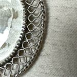 Whiting & Davis Vintage reversible carved clear glass cameo pendant necklace Photo 10