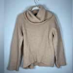 J.Crew Point Sur Mohair & Wool Blend Ribbed Turtleneck Rib Knit Sweater Pale Peach Sz S Photo 2